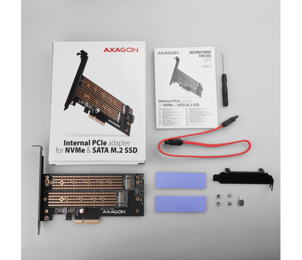 Axagon PCIE NVME+SATA M.2 ADAPTER - 730832 - zdjęcie 6
